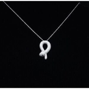 1.50 Ct Moissanite Snake Necklace 925 Sterling Silver Pavé Pendant GRA Certified